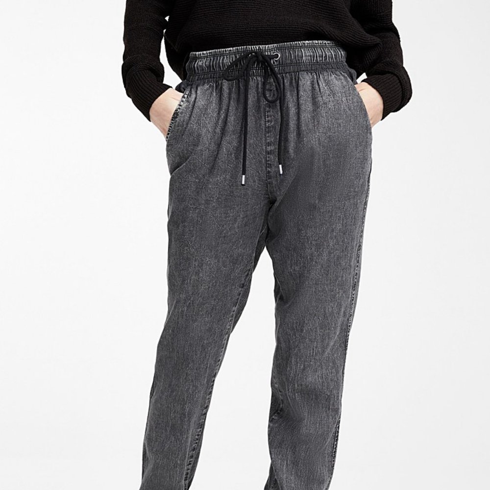 Organic Cotton Denim Joggers - Picture 1 of 12